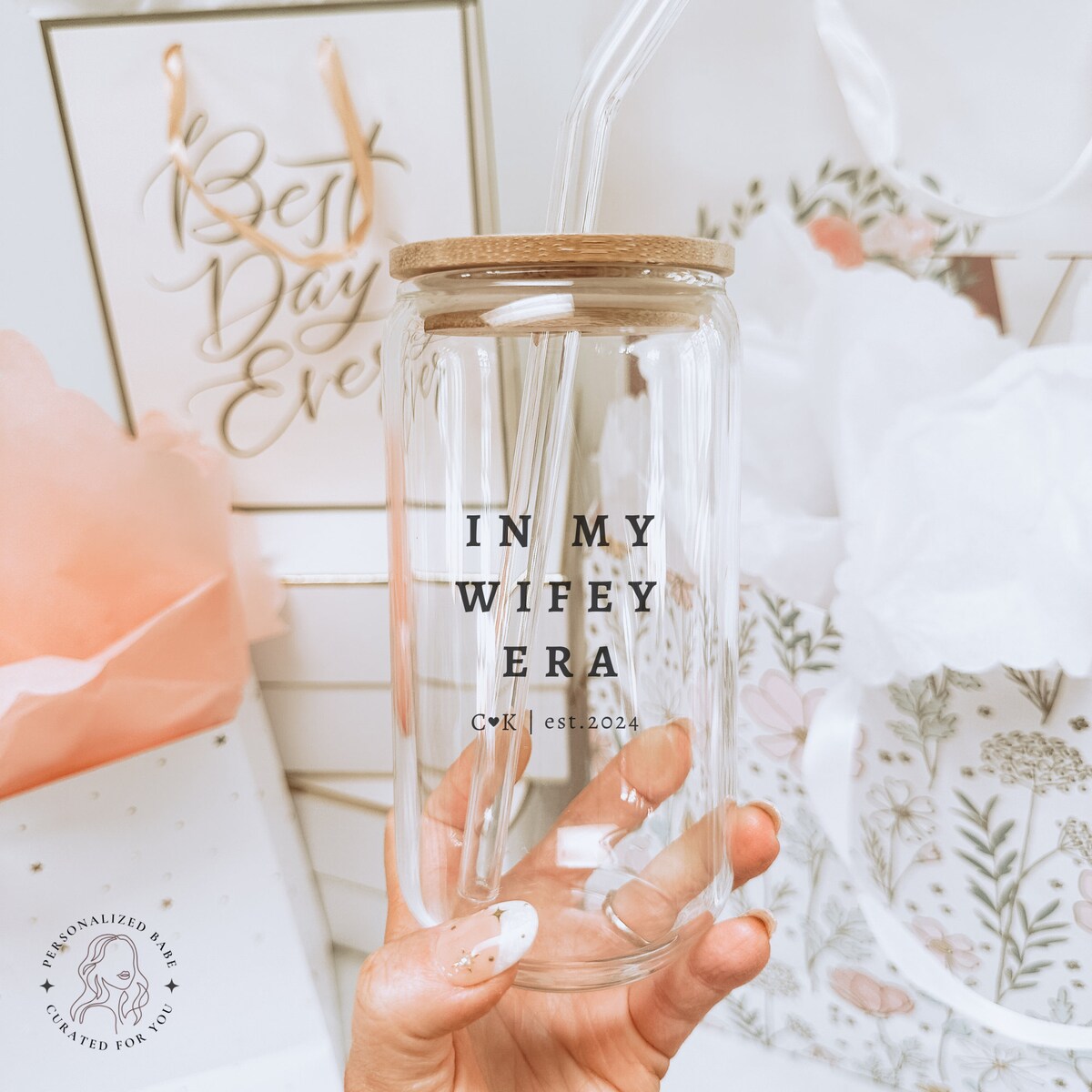 Minimalistic in My Wifey / Wife Era With Custom Initials, Custom Bride Coffee Mug, Bridal Shower Gift Idea, Bride to Be Present, Wife to Be - Etsy