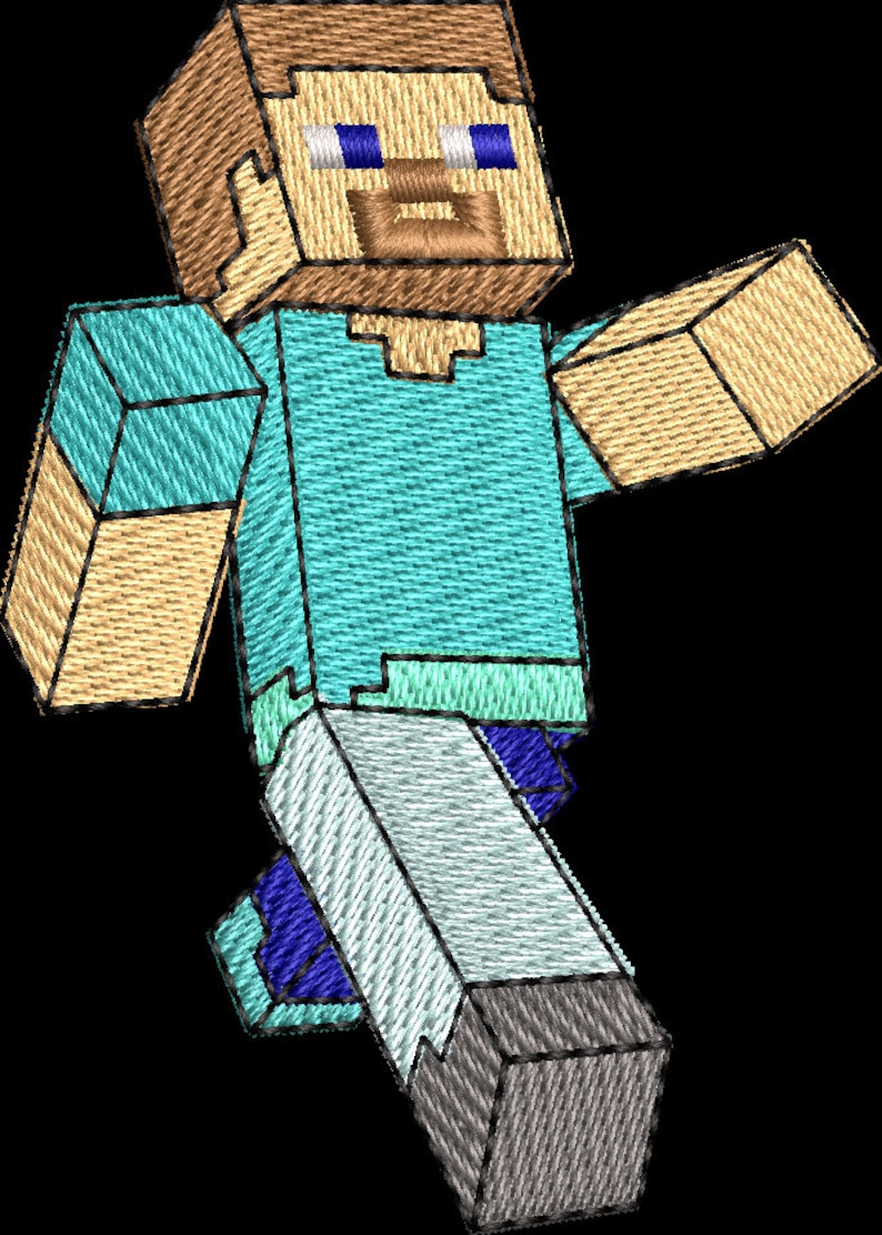 Minecraft Embroidery Pattern Design for Embroidery Minecraft 8cm - Etsy