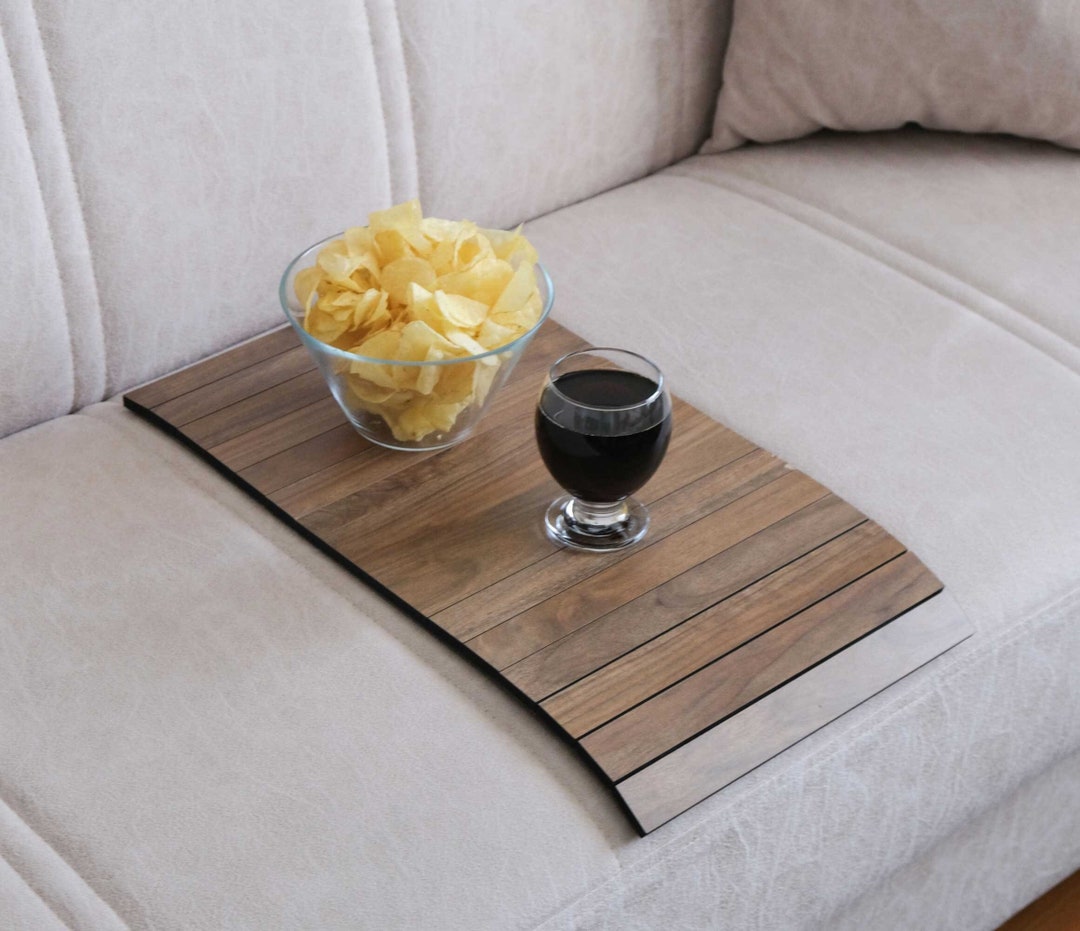 Sofa Arm Tray Table Wood Flexible Sofa Table for Armrest Etsy Australia