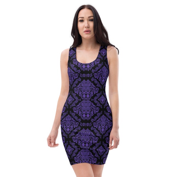 Purple Reign Fitted Dress - 4 way Stretch, Smooth material