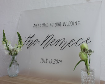welcome sign | wedding welcome sign | acrylic welcome sign | wedding sign | acrylic wedding signage | wedding decor