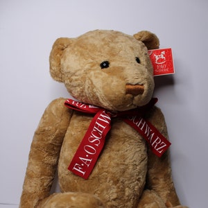 ★ヴィンテージ★シュタイフ FAO SCHWARZ TEDDY BEAR 1906★1987年製★ブラウンのテディベア★32cm★ぬいぐるみ★STEIFF★くま★人形★