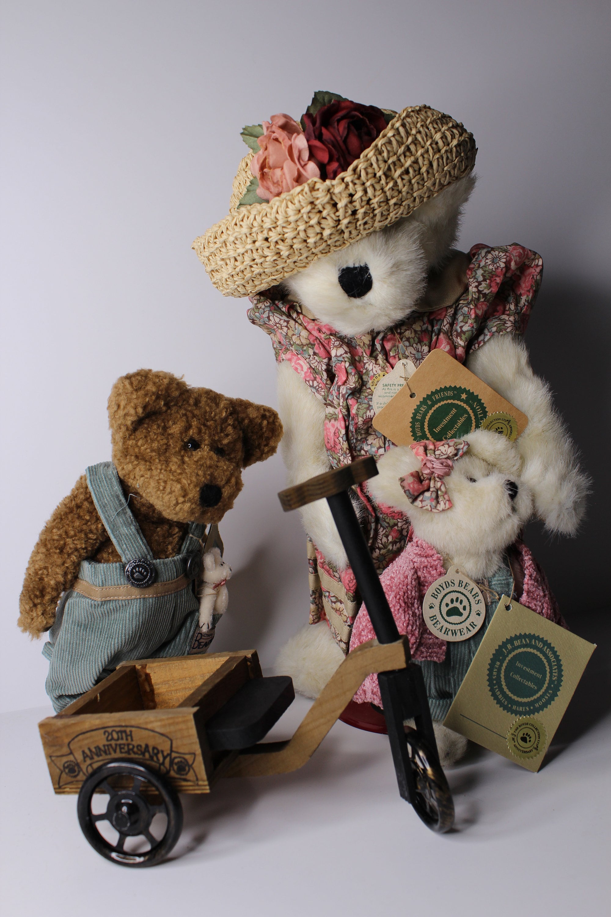 その他 Bears Boyds Bears 20th Anniversary- Justine - Matt, B Anne - Zuzu 1999