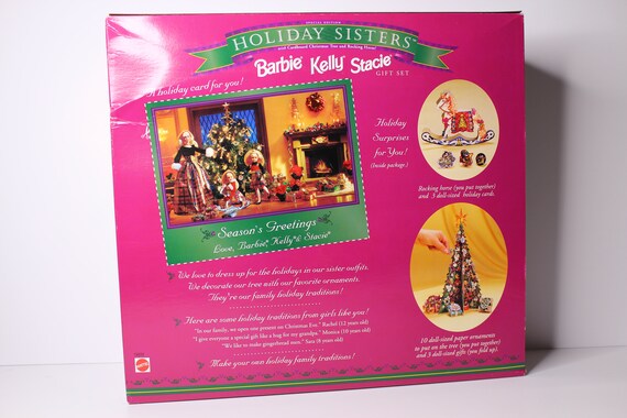 バービーHoliday  Sisters  Gift  Set Holiday Sisters Barbie Kelly Stacie Gift Set (1998) - Etsy