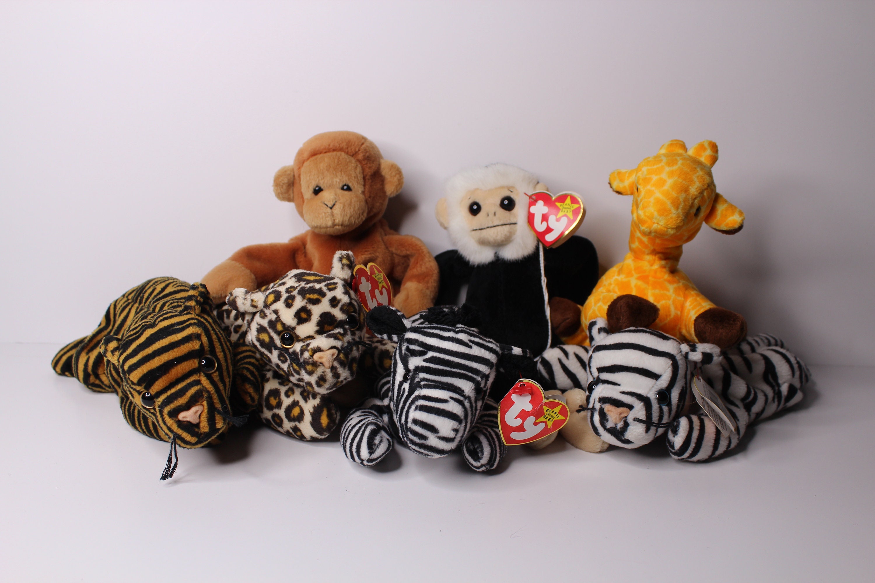 Ty Beanie Babies 7 Pack - Exotic Collection (1995 - 1999) - Etsy