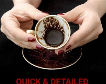 Türkische Kaffeetassenlesung von türkischen Wahrsagerin