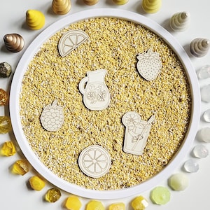Lemonade Sensory Play Shapes (Hand Drawn)
