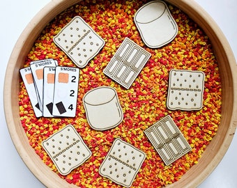 S'more Sensory Play Shapes (Hand Drawn)