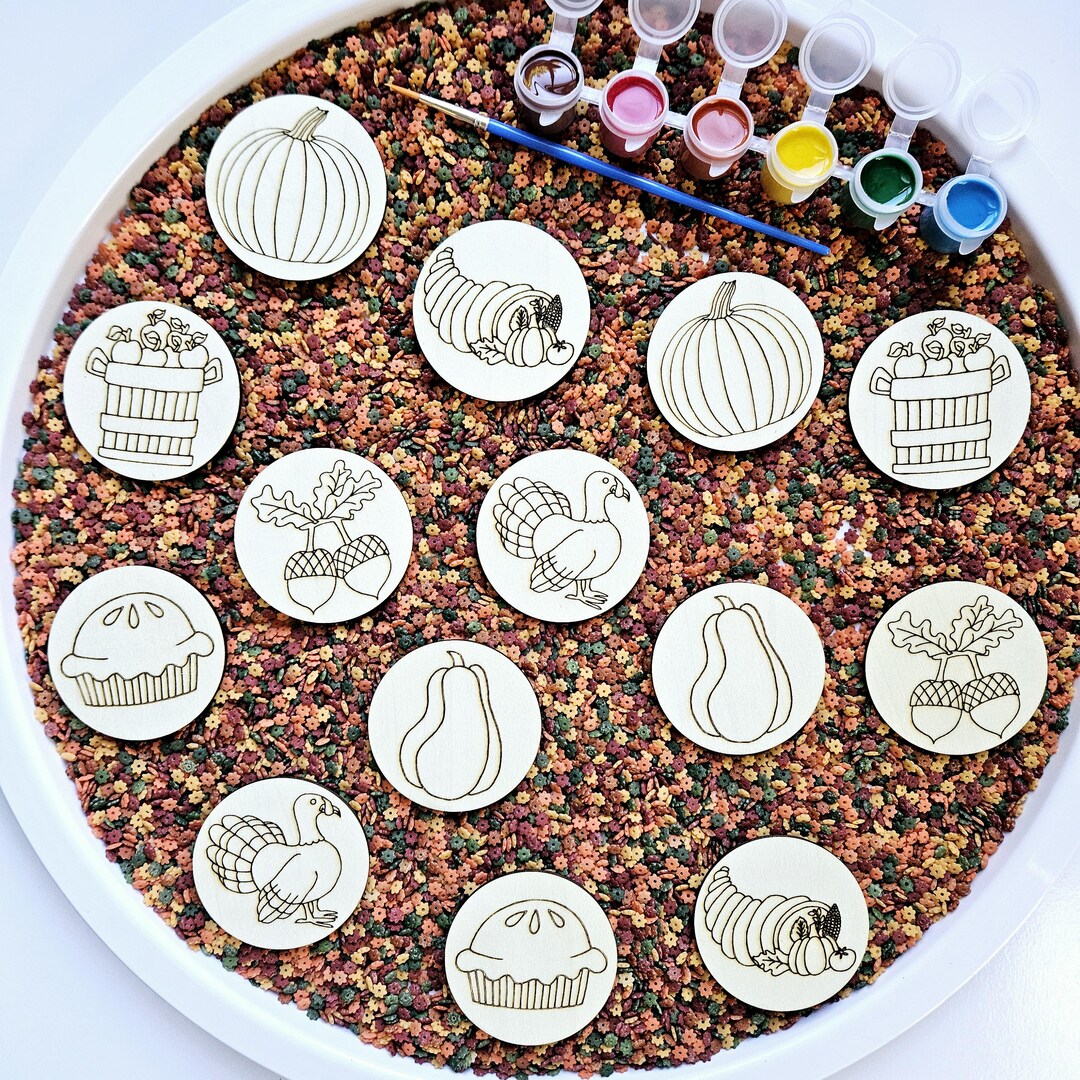 Thanksgiving Matching Game Craft (hand Drawn) - Etsy