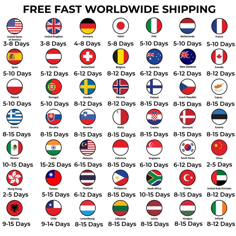 free worlwider shipping