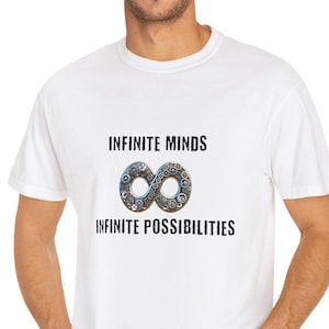 Neurodivergent Gears Unisex T-shirt, Infinite Minds, Infinite Possibilities, Gear Graphic Tee, Autism Awareness Shirt, Alternative Clothing
