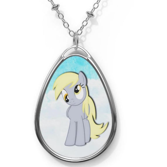 Derpy Hooves Necklace: Vibrant MLP Pendant, Glossy Finish