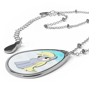 Derpy Hooves Necklace: Vibrant MLP Pendant, Glossy Finish image 3