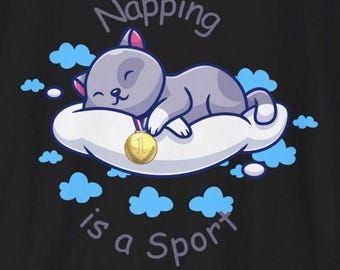 Napping Is a Sport T-Shirt | Funny Sleep Nap Quote Tee