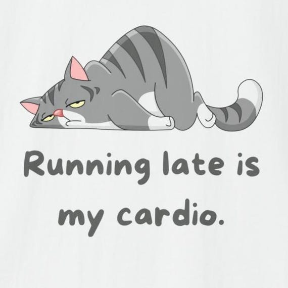 Running Late in my Cardio, Unisex Softstyle T-Shirt, humorous tee