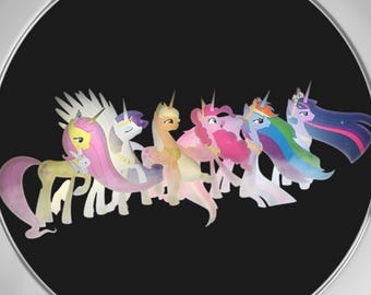 My Little Pony Compact Mirror, Dual Glass, Portable Makeup Mirror