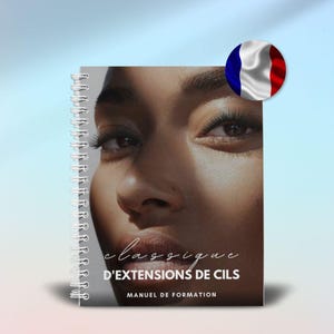Französisches klassisches Wimpern-Handbuch, bearbeitbares Wimpernverlängerungs-Handbuch, bearbeitbarer Lash-Guide, Lash Tech-Vorlage, benutzerdefiniertes Lash-Schulungsmanual