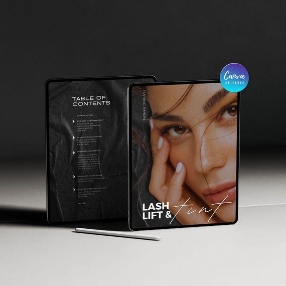 Lash Lift and Tint Training Manual, Editable Lash Template, Lash Lifting Guide, Lash Tech, Lash Lamination, Lash Lift & Tint