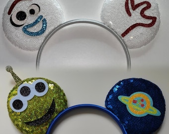 Disney Toy Story Forkey alien Pixar inspired headband Minnie Mickey Mouse ears no bow fancy dress kids
