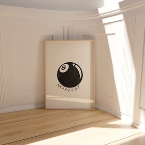 Vintage-Inspired 8-Ball Pool Poster - Retro Decor