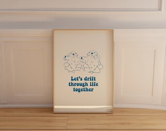 Adorable Otter print - Perfect for Valentine