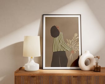 Sun Gazing - Minimalist Art Print