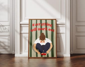 Everything Will Work Out - Affirmation Wall Art