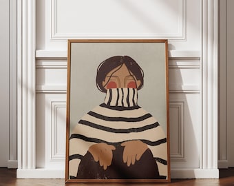 Cozy Stripes - Minimalist Art Print