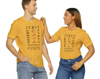 Sherry/Jerez/Manzanilla Spanish Wine Unisex Tee Shirt