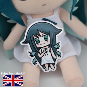 Saya Cute Chibi Sticker, Saya No Uta, Visual Novel, Die-cut Vinyl Sticker for Laptop