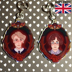 Hannibal Acrylic Charms, Will Graham, Double Sided Acrylic Rainbow Charm, Ita bag, Keyring, Keys accessory