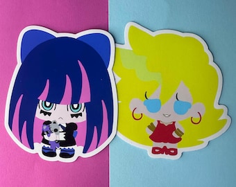 Panty & Stocking with Garterbelt Chibi Sticker: Die-Cut Vinyl Decal
