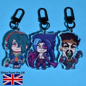 League of Legends Acrylic Charm, Draven, Hwei, Kayne, 2 Inch Double Sided Charm, Ita bag, Keyring, Keys accessory