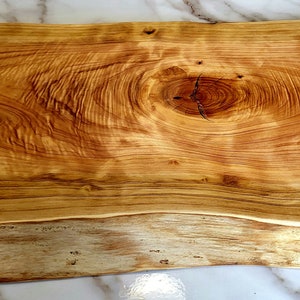 Solid Ash live edge chopping board cutting board butcher block james martin style resin wood waney Edge charcuterie bespoke cheese board