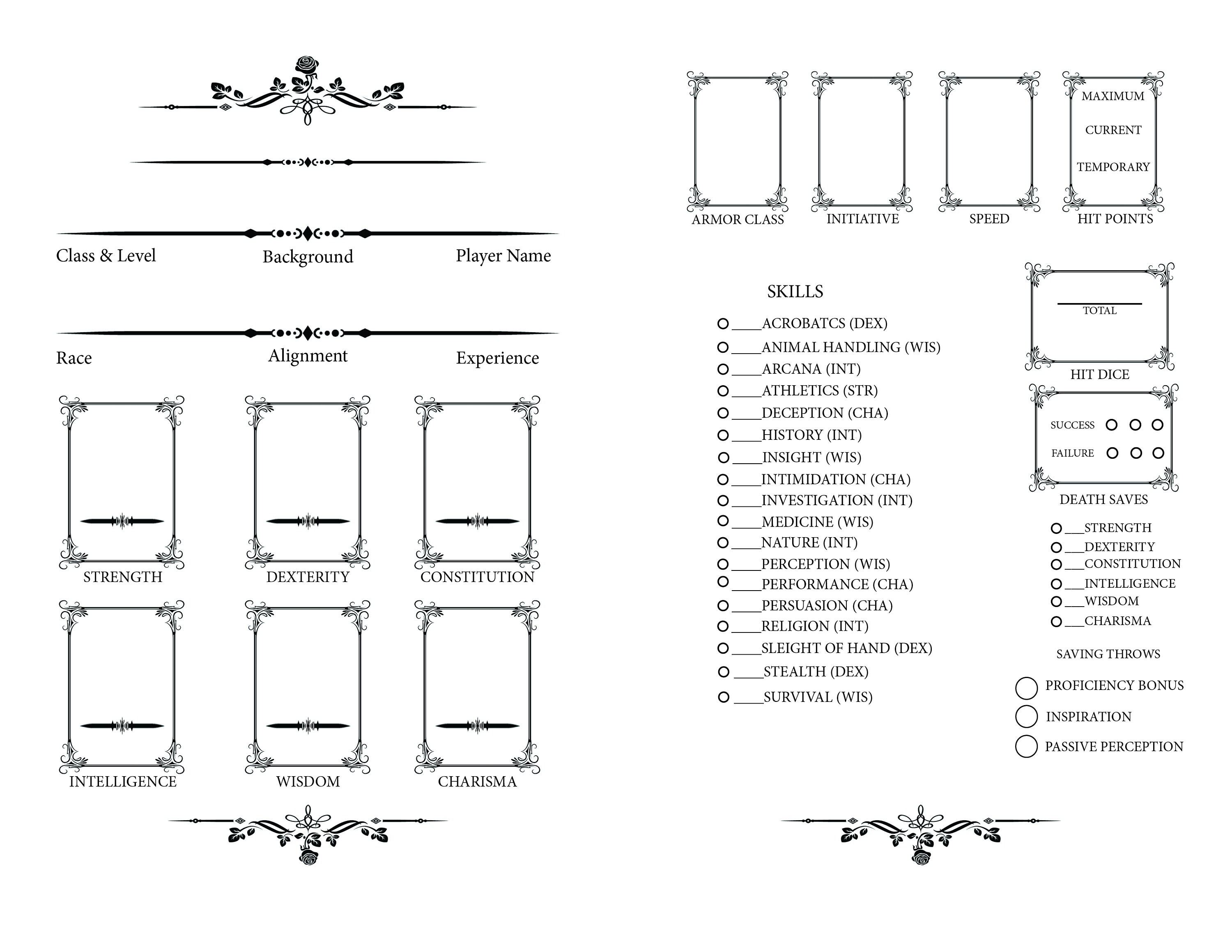 Battle Master Character Sheet: Vintage D&D Zine Style (PDF) - Etsy
