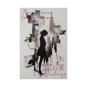 The Bell Jar New York Kunstdruck, Sylvia Plath Zitat Poster, feministische literarische Dekoration, Dark Academia Wandkunst, Queer schwül Sommer Kunstwerk