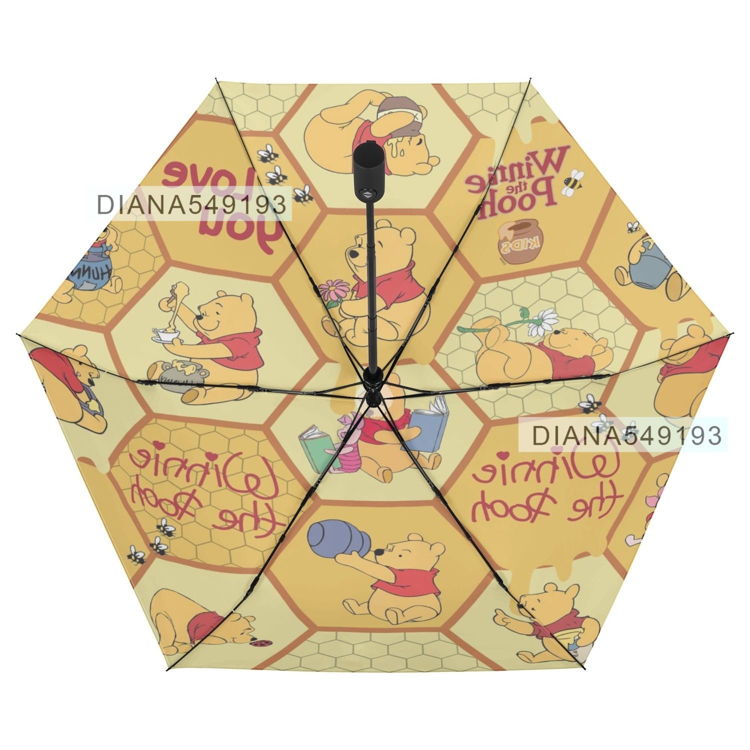 Winnie the Pooh Umbrella Winnie the Pooh Custom Umbrella - Etsy