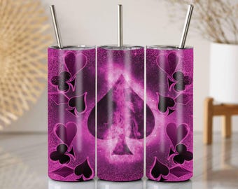 Emballage pour verres néon pique, costumes pour cartes à paillettes violettes (PNG)