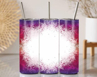 Emballage de gobelet éclaboussant rouge pourpre : PNG grunge (téléchargement numérique)