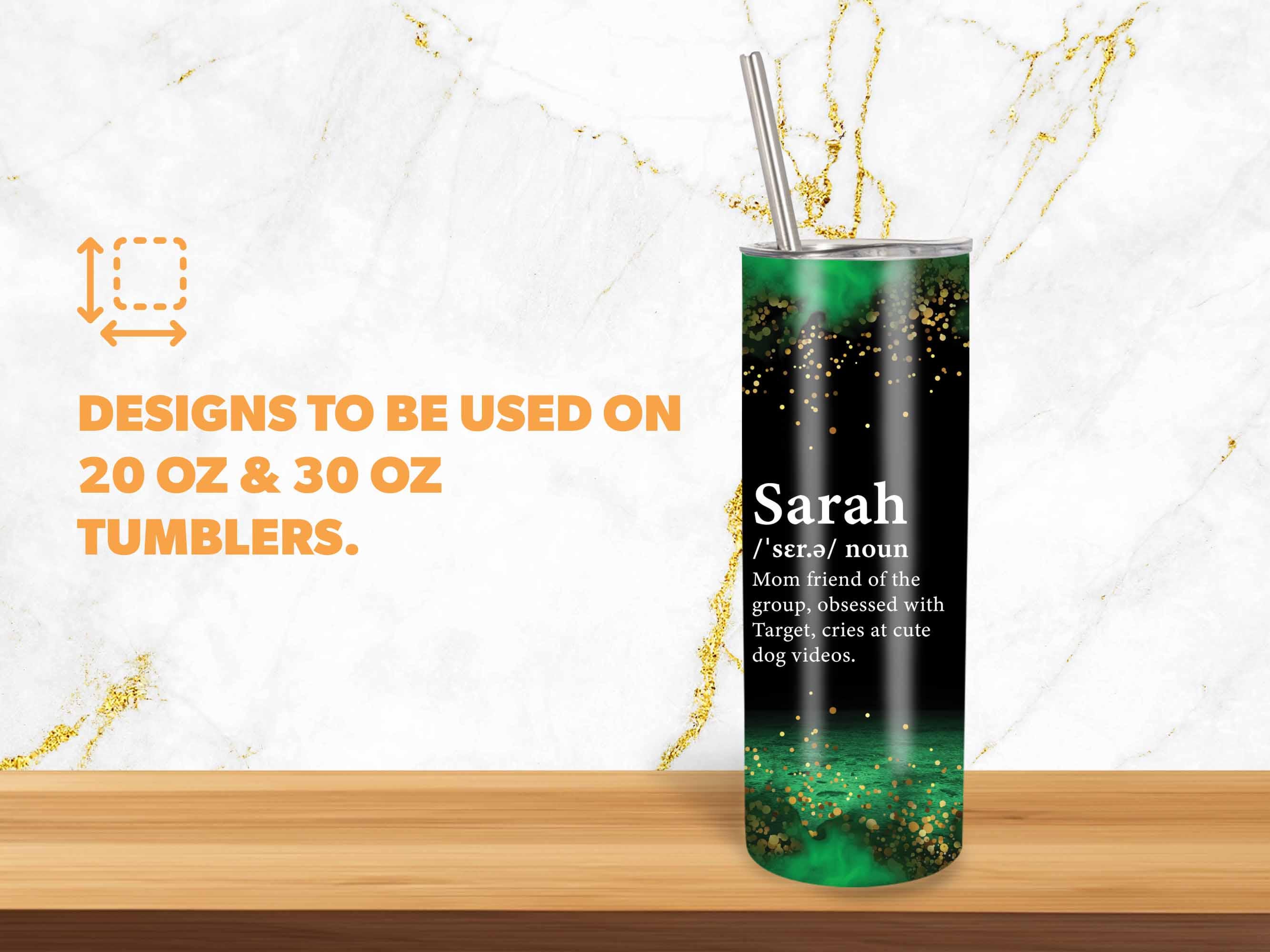 Sarah Name Tumbler Wrap: Funny Mom Friend Gift (PNG) - Etsy