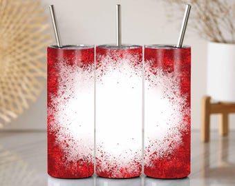 Emballage de gobelet rouge, PNG grunge, tache de sang (téléchargement numérique)