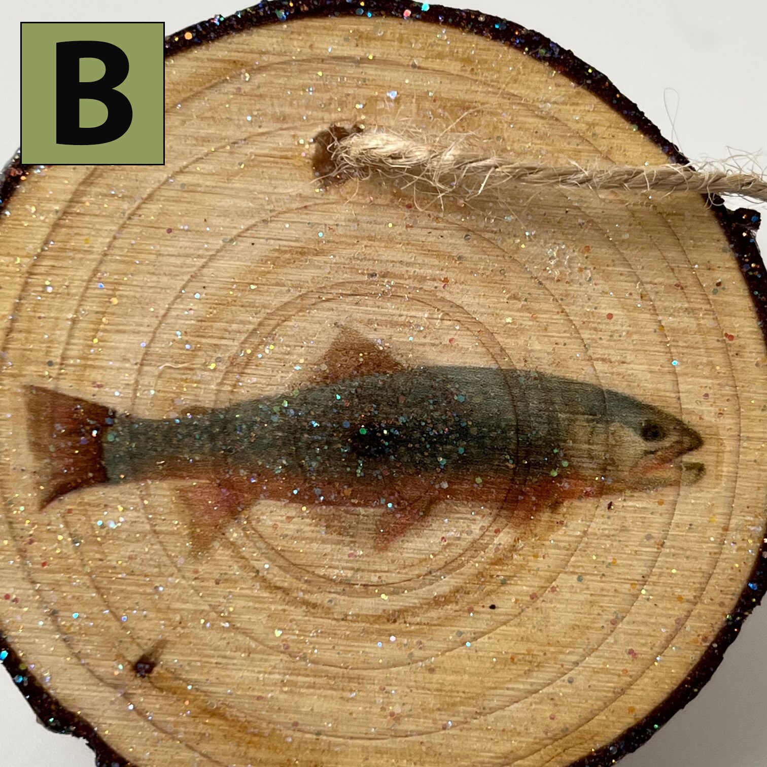 Fly Fishing Art, Rainbow Trout, Brook Trout, Fish Ornaments, Brown