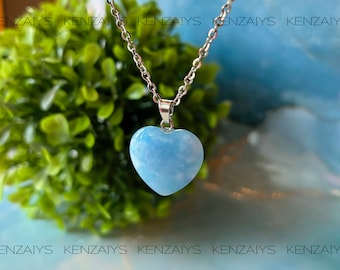 Blue Agate stone necklace