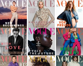 96 x Vogue Germania - Tutti i numeri - Edizione da collezione - Rivista di moda di lusso - Pubblicazione di moda - Ultime tendenze - Download PDF