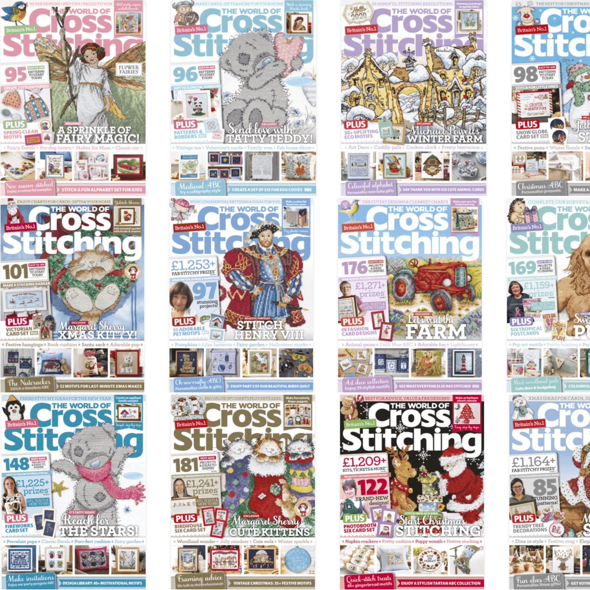 English cross stitch magazine World of Cross Stitching Issue 338 November  2023