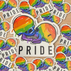 Pride Gay Kissing Skulls LGBTQ