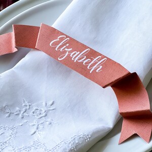 Printable Paper Ribbon Place Card Bundle: DIY Wedding Table Decor (PDF ...