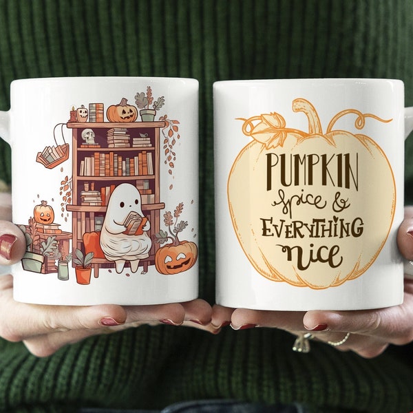 Halloween Tasse Herbst Pumpkin Spice Kürbis Geschenk Autumn Keramiktasse