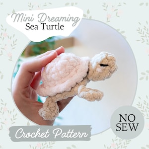Turtle Pattern | Crochet Mini Dreaming Baby Turtles | Mini Sea Turtle | Small Turtle Amigurumi Pattern | Beginner Friendly | Animals