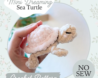 Turtle Pattern | Crochet Mini Dreaming Baby Turtles | Mini Sea Turtle | Small Turtle Amigurumi Pattern | Beginner Friendly | Animals
